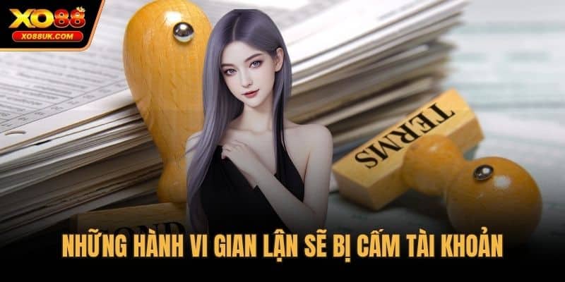 Những hành vi gian lận sẽ bị cấm tài khoản